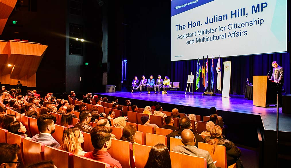 Julian Hill MP  Assistant Minister for Citizenship and Multicultural Affairs at Citizenship Ceremony at City of Casey